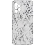 AlzaGuard - Samsung Galaxy A72 - White Marble - Phone Cover