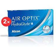 2× Air Optix Plus HydraGlyde (6 Lenses) Dioptre: -4.50, Curvature: 8.60 - Contact Lenses