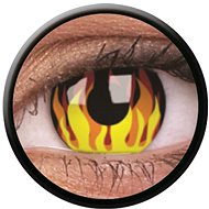 ColourVue Crazy - Flame Hot, Annual, Non-Dioptric, 2 Lenses - Contact Lenses