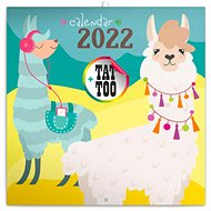 Happy Llamas 2022 calendar - Wall Calendar