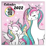Grid calendar Happy Unicorns 2022 - Wall Calendar