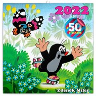 Grid calendar Mole 2022, with 50 stickers - Wall Calendar