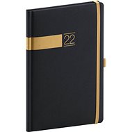 Týdenní diář Twill 2022, černozlatý - Diář