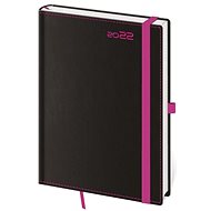 Denní diář A5 Black Pink s poutkem - Diář