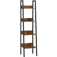 Houseland Shelf Vasagle LUDGE 4 floors brown-black - Shelving Unit
