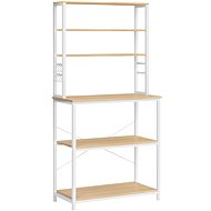 Houseland Kitchen shelf Vasagle CUSTOM white-brown - Shelving Unit