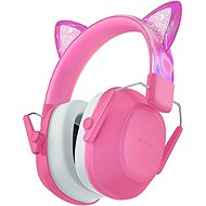 iClever Noise Cancelling Ear Muffs for Kids IC-EM01 Pink Cat Ears - Hearing Protection