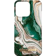 Fashion iDeal Of Sweden for iPhone 14 Pro Golden Jade Marble - Phone Cover