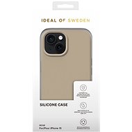 iDeal Of Sweden Silikonový ochranný kryt pro iPhone 15 Beige - Phone Cover