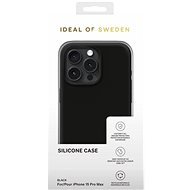 iDeal Of Sweden Silikónový ochranný kryt na iPhone 15 Pro Max Black - Kryt na mobil