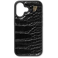 iDeal Of Sweden Vegan Leather Protective Cover with Magsafe for iPhone 16 Black Croco - Phone Cover