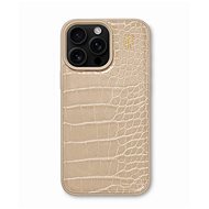 iDeal Of Sweden Ochranný kryt z veganské kůže s Magsafe pro iPhone 16 Pro Max Warm Beige Croco - Phone Cover