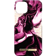 Fashion iDeal Of Sweden for iPhone 14 Golden Ruby Marble - Phone Cover