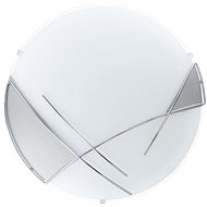 EGLO 89758 - Wall Ceiling Light - RAYA, 1 x E27/60W, Silver/White - Ceiling Light