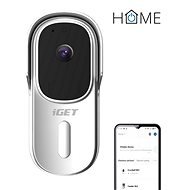 iGET HOME Doorbell DS1 White - bateriový WiFi video zvonek s FullHD přenosem obrazu a zvuku - Video Doorbell