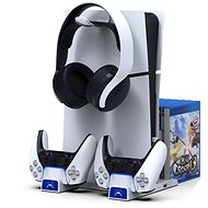 iPega P5S009 Multifunctional Charging Stand for PS5 Slim White - Game Console Stand