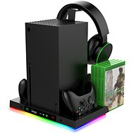 iPega XBX023S Multifunctional Rechargeable RGB Stand with Cooling for Xbox X Series - Game Console Stand