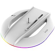 iPega P5S035SA Vertical Stand with RGB for PS5 Slim/PS5 Pro White - Game Console Stand