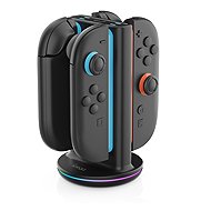 iPega SW2051 Charging Station with RGB for JoyCon Controllers Nintendo Switch 2 Black - Charging Station