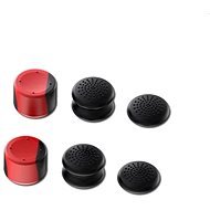 iPega P5006 Silicone Control Stick Covers for PS5 6pcs Black/Red - Controller Grips