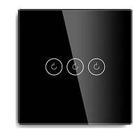 iQtech Millennium, WiFi 3x NoN switch Smartlife, black - Light Switch