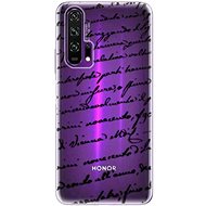 iSaprio Handwriting 01 Black for Honor 20 Pro - Phone Cover