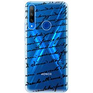 iSaprio Handwriting 01 Black for Honor 9X - Phone Cover