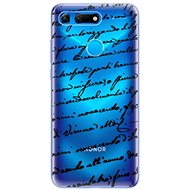iSaprio Handwriting 01 Black for Honor View 20 - Phone Cover