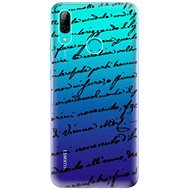iSaprio Handwriting 01 Black for Huawei P Smart 2019 - Phone Cover