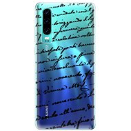 iSaprio Handwriting 01 Black for Huawei P30 - Phone Cover