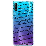 iSaprio Handwriting 01 Black for Huawei P30 Lite - Phone Cover