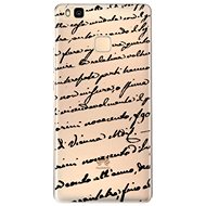 iSaprio Handwriting 01 Black for Huawei P9 Lite - Phone Cover