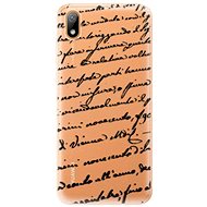 iSaprio Handwriting 01 Black for Huawei Y5 2019 - Phone Cover