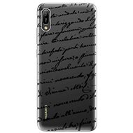 iSaprio Handwriting 01 Black for Huawei Y6 2019 - Phone Cover