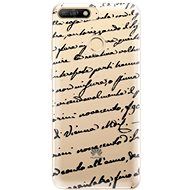 iSaprio Handwriting 01 Black for Huawei Y6 Prime 2018 - Phone Cover