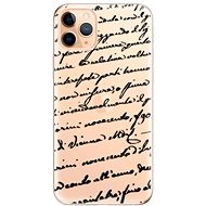 iSaprio Handwriting 01 Black for iPhone 11 Pro Max - Phone Cover