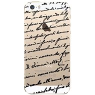 iSaprio Handwriting 01 Black for iPhone 5/5S/SE - Phone Cover