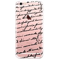 iSaprio Handwriting 01 Black for iPhone 6 Plus - Phone Cover