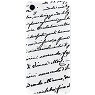 iSaprio Handwriting 01 Black for iPhone SE 2020 - Phone Cover