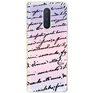 iSaprio Handwriting 01 Black for OnePlus 8 - Phone Cover