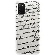 iSaprio Handwriting 01 Black for Samsung Galaxy A02s - Phone Cover
