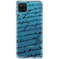 iSaprio Handwriting 01 Black for Samsung Galaxy A12 - Phone Cover