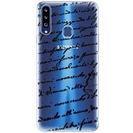 iSaprio Handwriting 01 Black for Samsung Galaxy A20s - Phone Cover