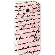 iSaprio Handwriting 01 Black for Samsung Galaxy A3 2017 - Phone Cover