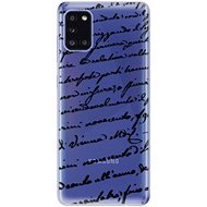 iSaprio Handwriting 01 Black for Samsung Galaxy A31 - Phone Cover