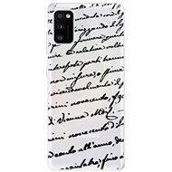 iSaprio Handwriting 01 Black for Samsung Galaxy A41 - Phone Cover
