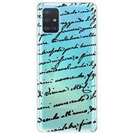 iSaprio Handwriting 01 Black for Samsung Galaxy A51 - Phone Cover