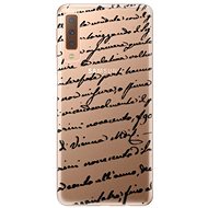 iSaprio Handwriting 01 Black for Samsung Galaxy A7 (2018) - Phone Cover