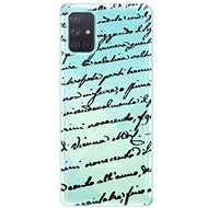 iSaprio Handwriting 01 Black for Samsung Galaxy A71 - Phone Cover