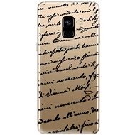 iSaprio Handwriting 01 Black for Samsung Galaxy A8 2018 - Phone Cover